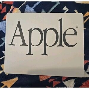 Vintage Apple Mouse Pad, Original Garamond Type Logo VG Condition